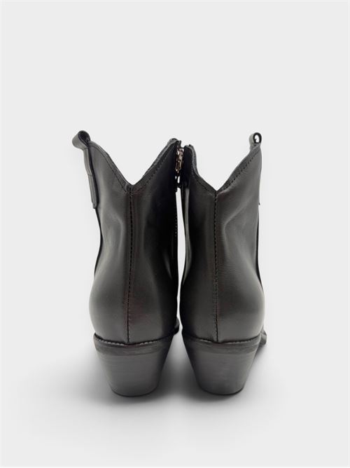 Stivaletto texano in pelle nero IL LACCIO | 9237VITELLONERO